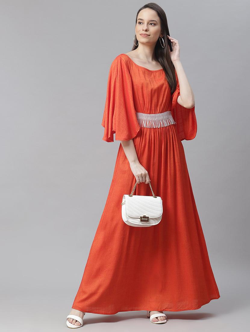 women's fit & flare solid dress - 18024289 - Standard Image - 3