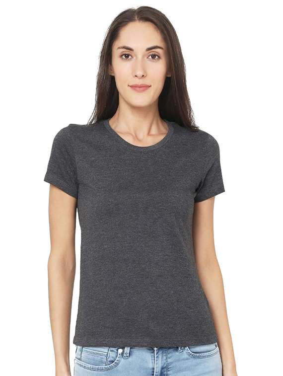 round neck solid tee 