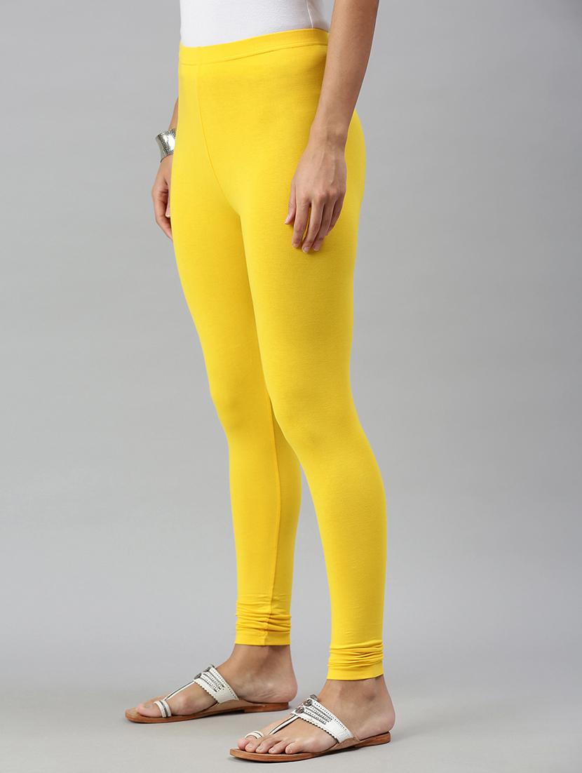 yellow solid legging - 18025017 - Zoom Image - 0