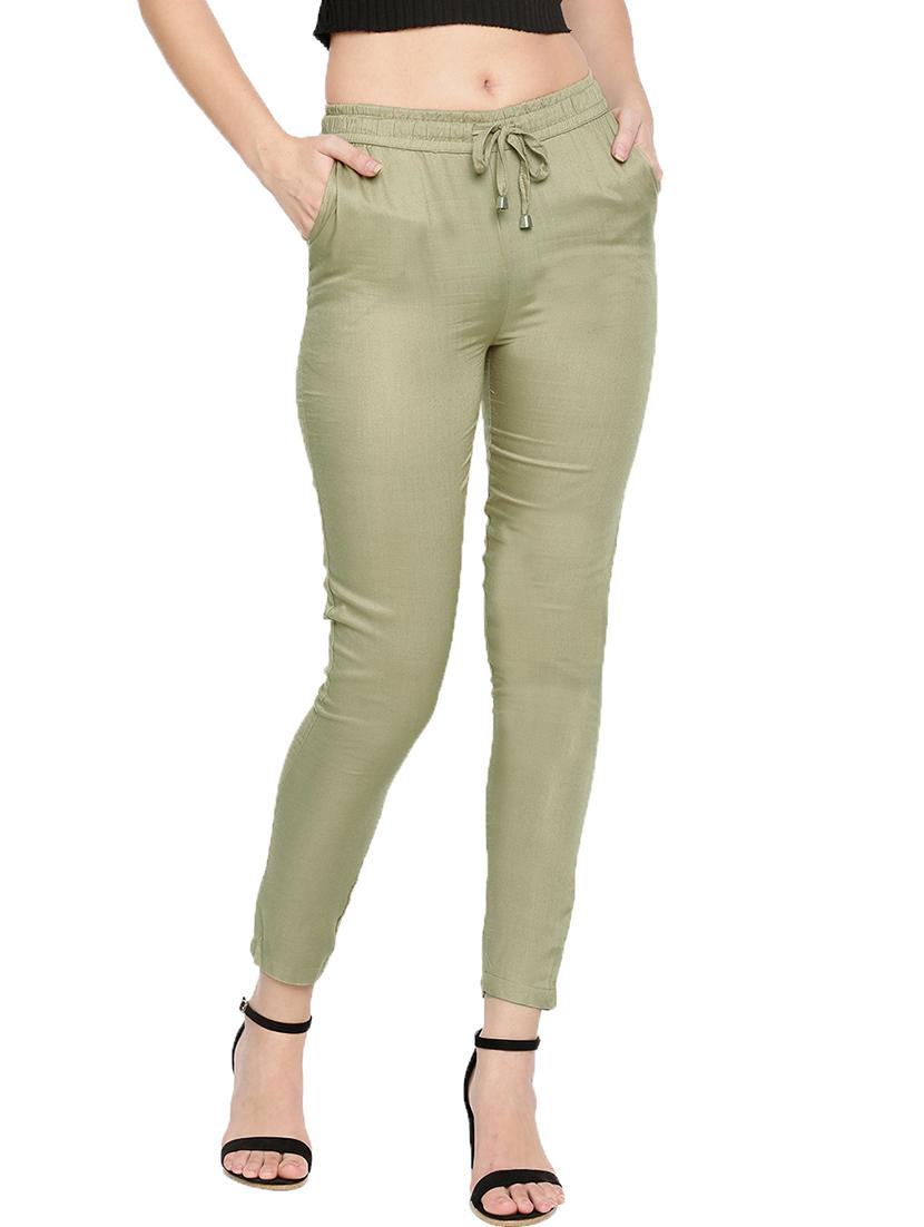 mid rise cigarette pants trouser - 18025130 - Zoom Image - 0