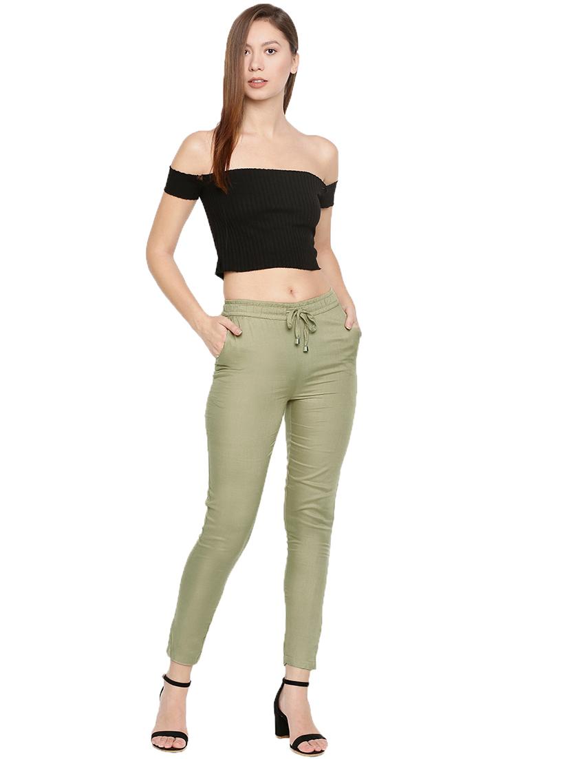 mid rise cigarette pants trouser - 18025130 - Standard Image - 3