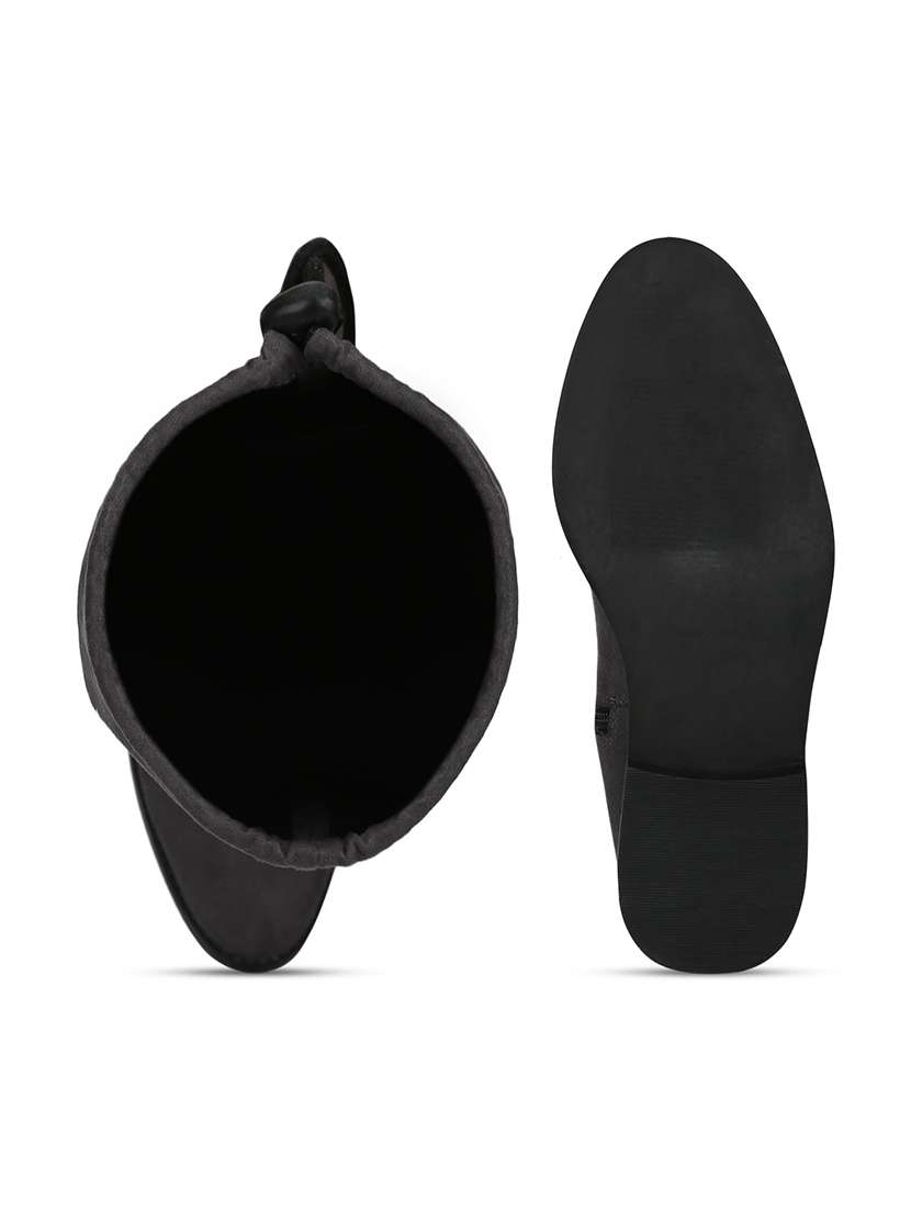 grey knee length boot - 18025802 -  Standard Image - 3