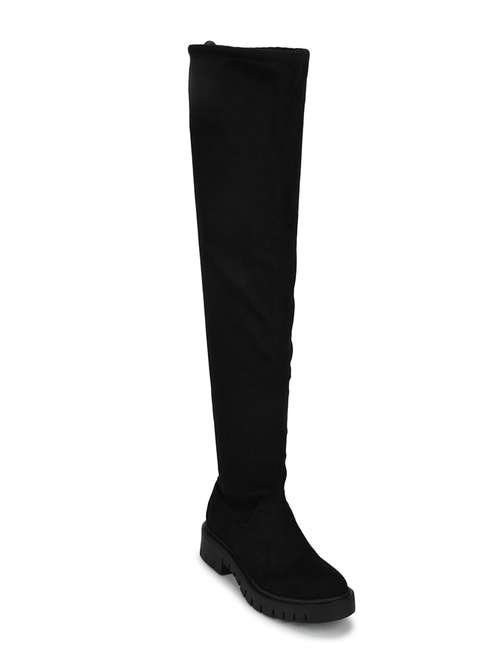 black knee length boot - 18025803 -  Standard Image - 0