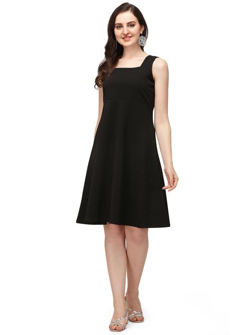 square neck a-line dress - 18026708 - Standard Image - 0