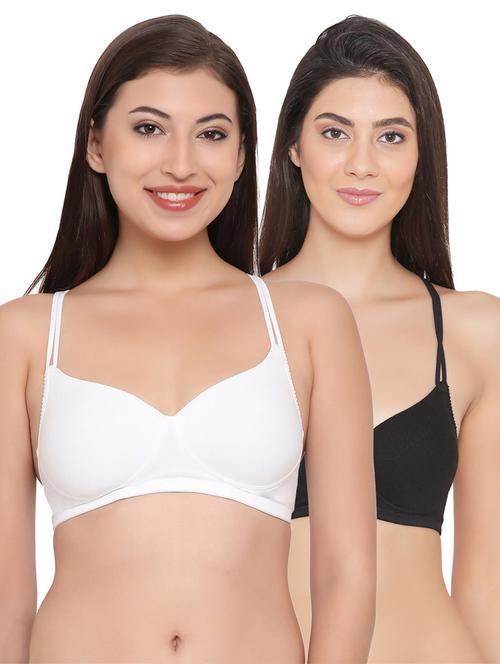 set of 2 solid t-shirt bra - 18027035 - Standard Image - 0