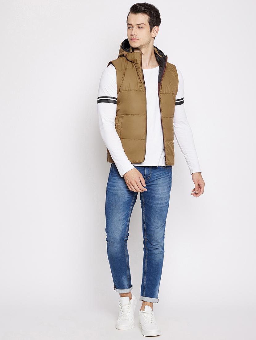 maroon hooded reversible jacket - 18028146 - Standard Image - 3