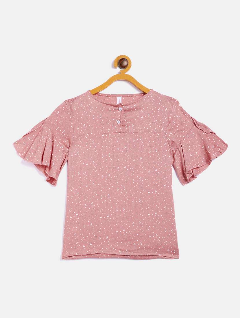 girls round neck top - 18028692 -  Zoom Image - 0