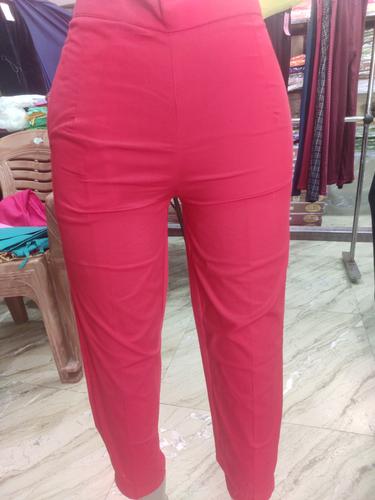 red ladies pant - 18029267 - Standard Image - 0