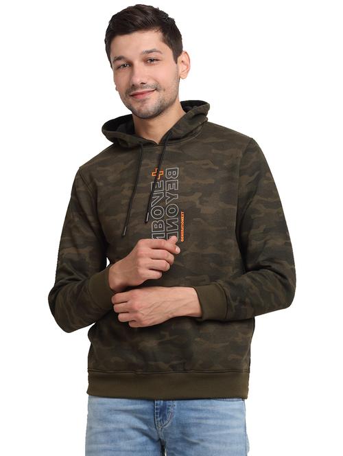green color men's hooded jacket - 18029345 - Standard Image - 0