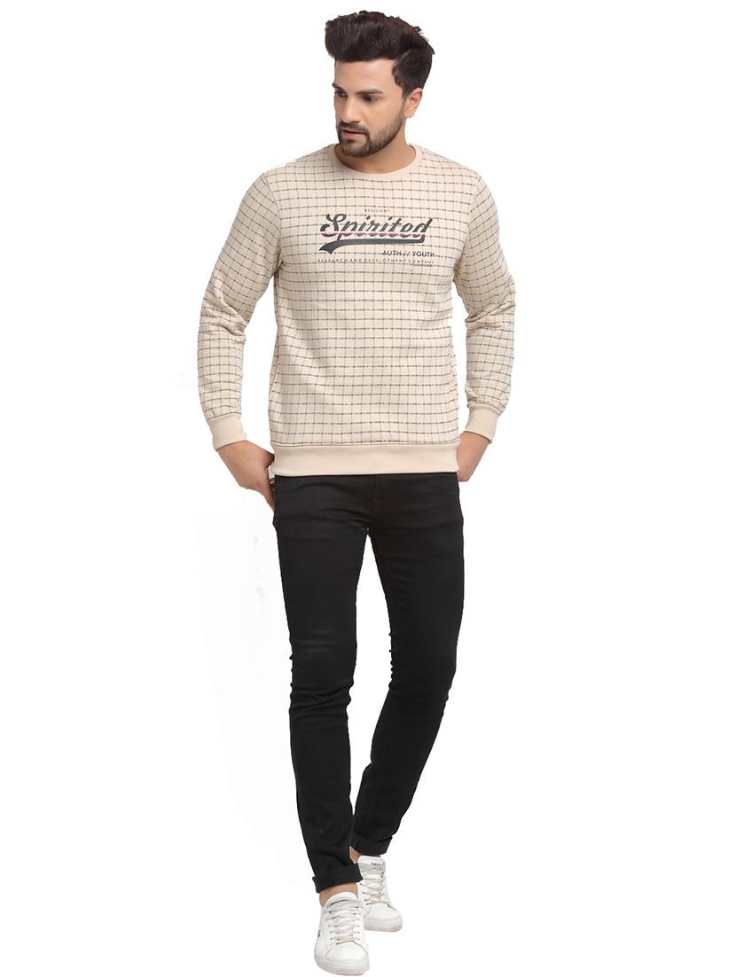 beige color men's hooded jacket - 18029347 - Standard Image - 3