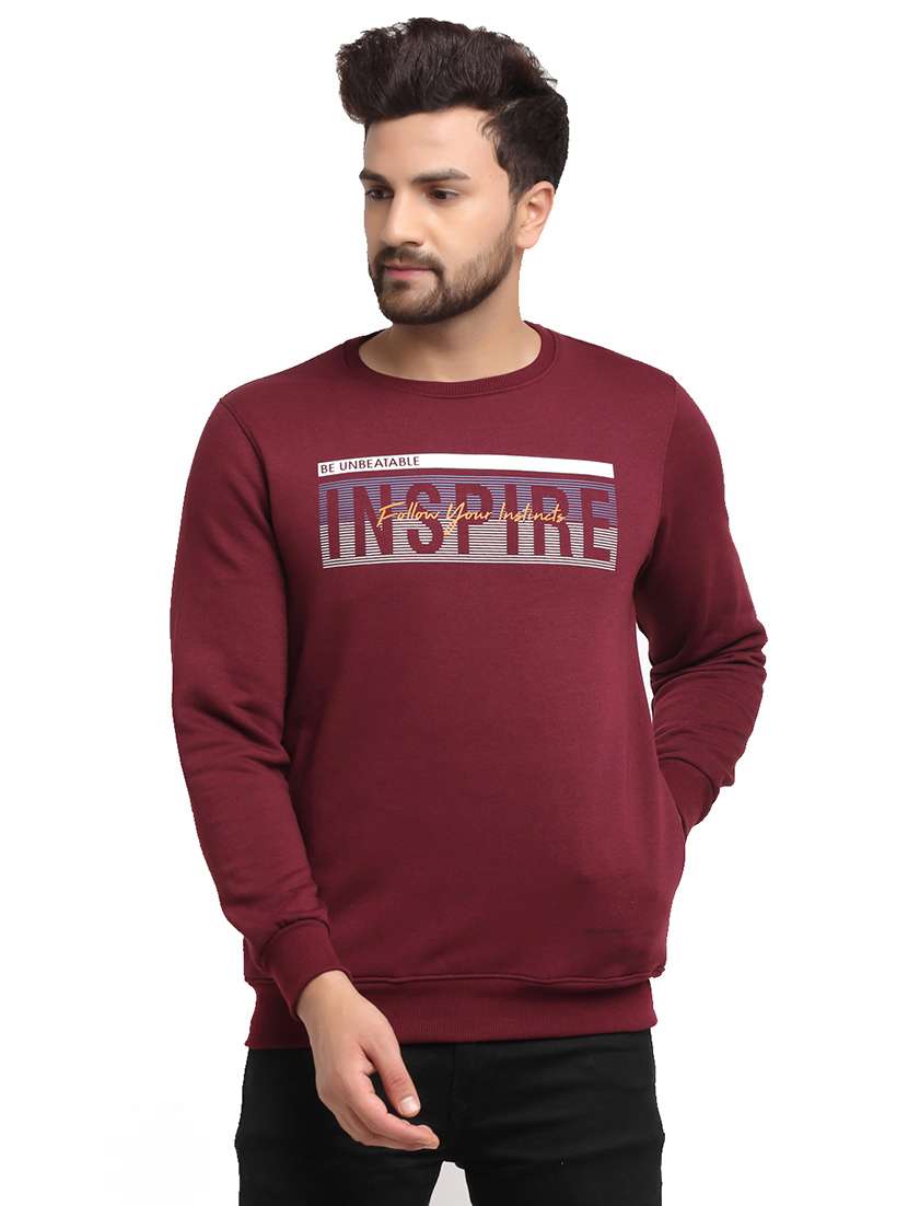 wine color men's hooded jacket - 18029349 -  Zoom Image - 0