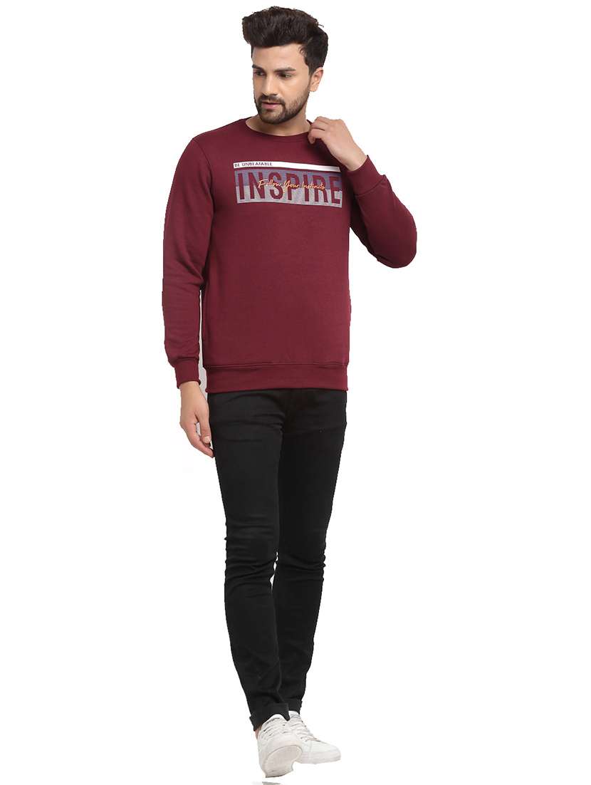 wine color men's hooded jacket - 18029349 - Standard Image - 3