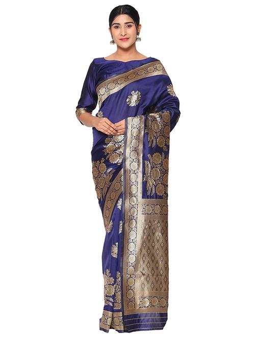 jacquard work banarasi saree - 18029405 - Standard Image - 0