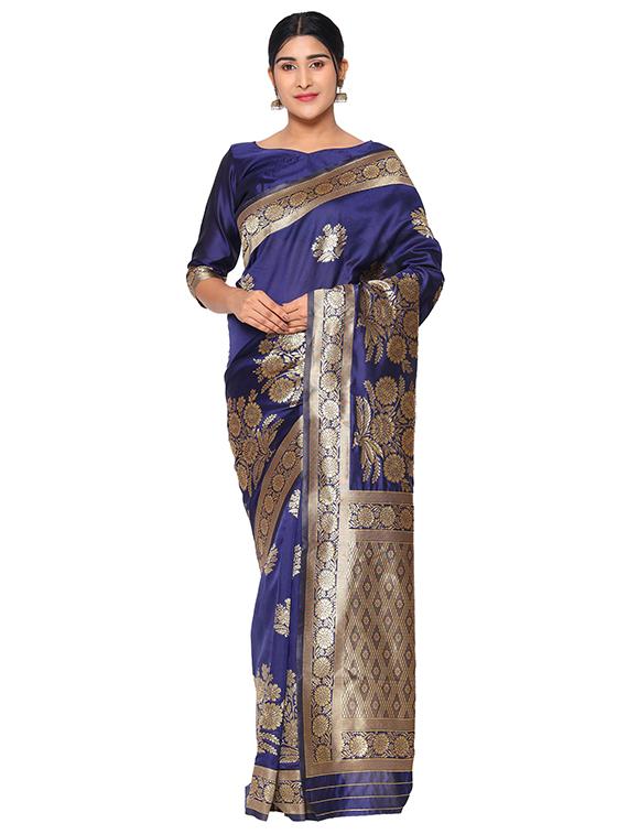 jacquard work banarasi saree - 18029405 - Zoom Image - 0