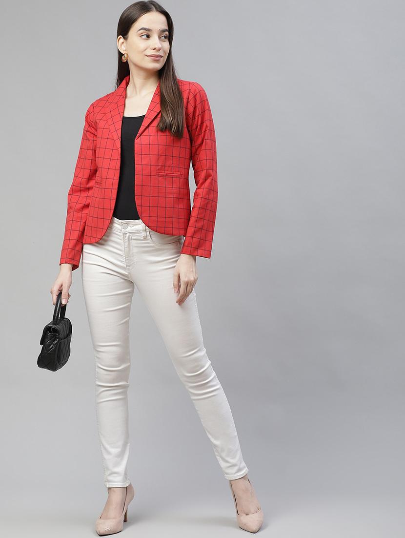 lapel neck checkered formal blazer - 18029739 - Standard Image - 3