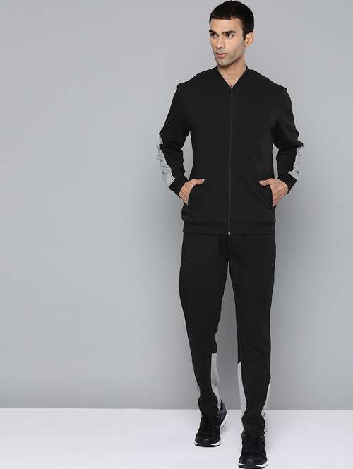 black color block track suit - 18030050 -  Standard Image - 0