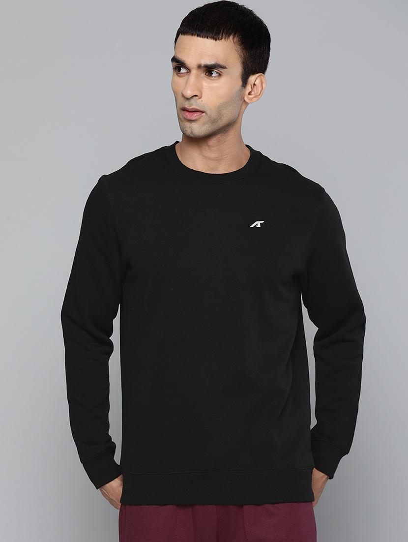 black solid sweatshirt - 18030055 - Zoom Image - 0