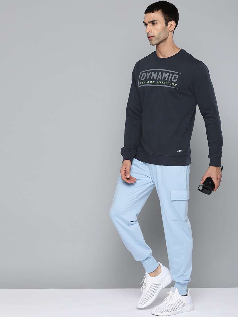 navy blue printed sweatshirt - 18030058 - Standard Image - 3