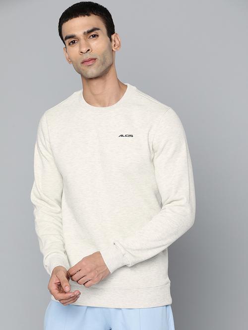 off white solid sweatshirt - 18030062 - Standard Image - 0