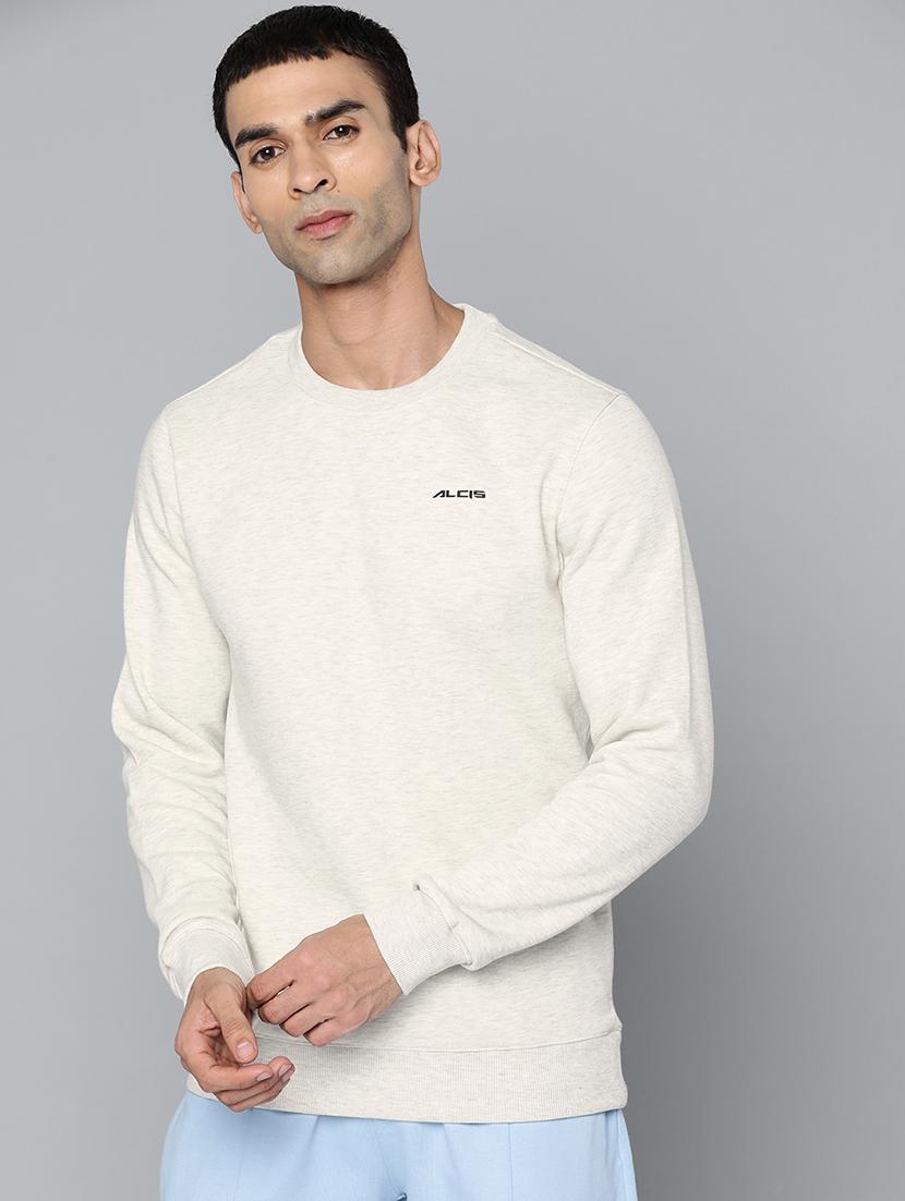 off white solid sweatshirt - 18030062 - Zoom Image - 0