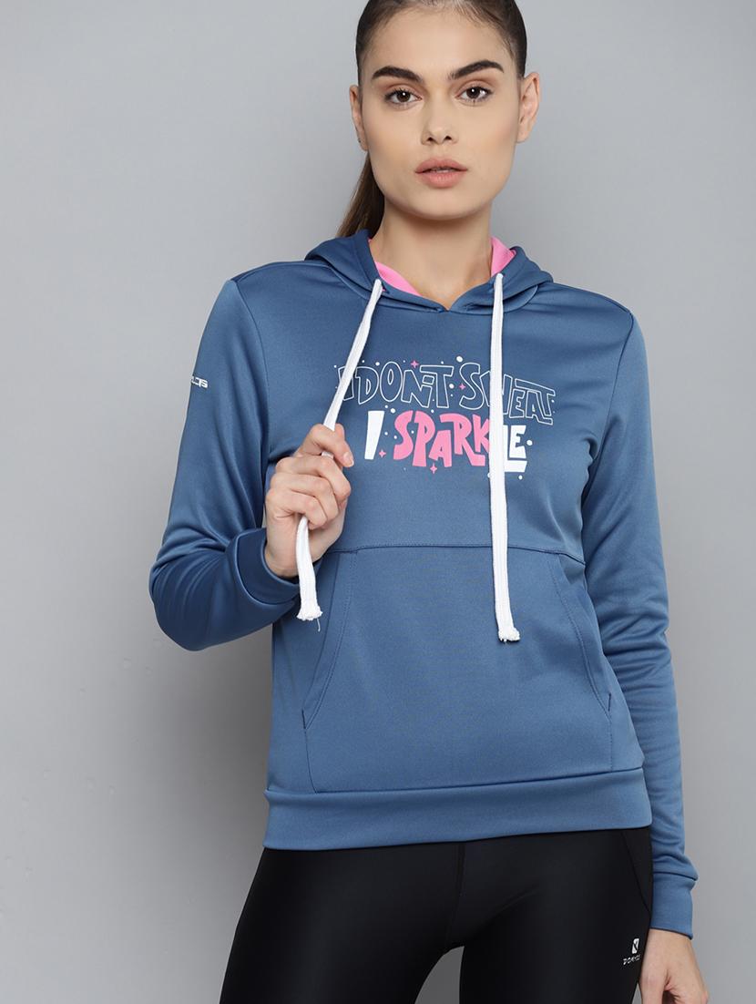 hooded neck printed sweatshirt - 18030141 -  Zoom Image - 0