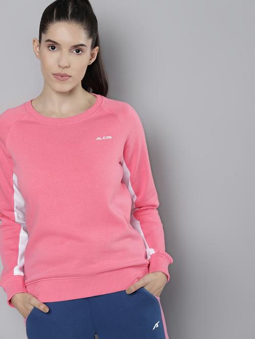crew neck color block sweatshirt - 18030145 - Standard Image - 0