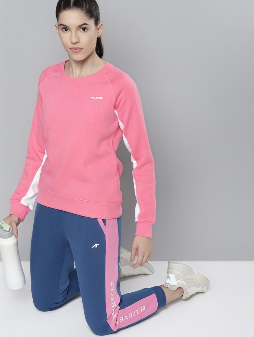 crew neck color block sweatshirt - 18030145 - Standard Image - 3