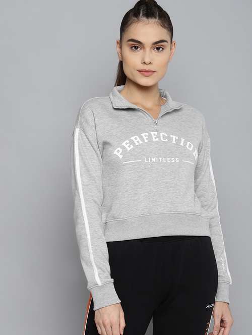 polo neck printed  sweatshirt - 18030154 -  Standard Image - 0