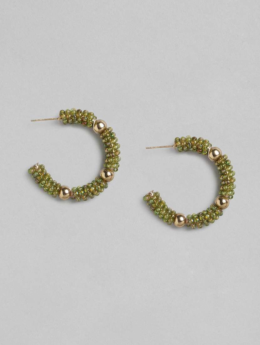 silver metal drop earring - 18030194 -  Zoom Image - 0