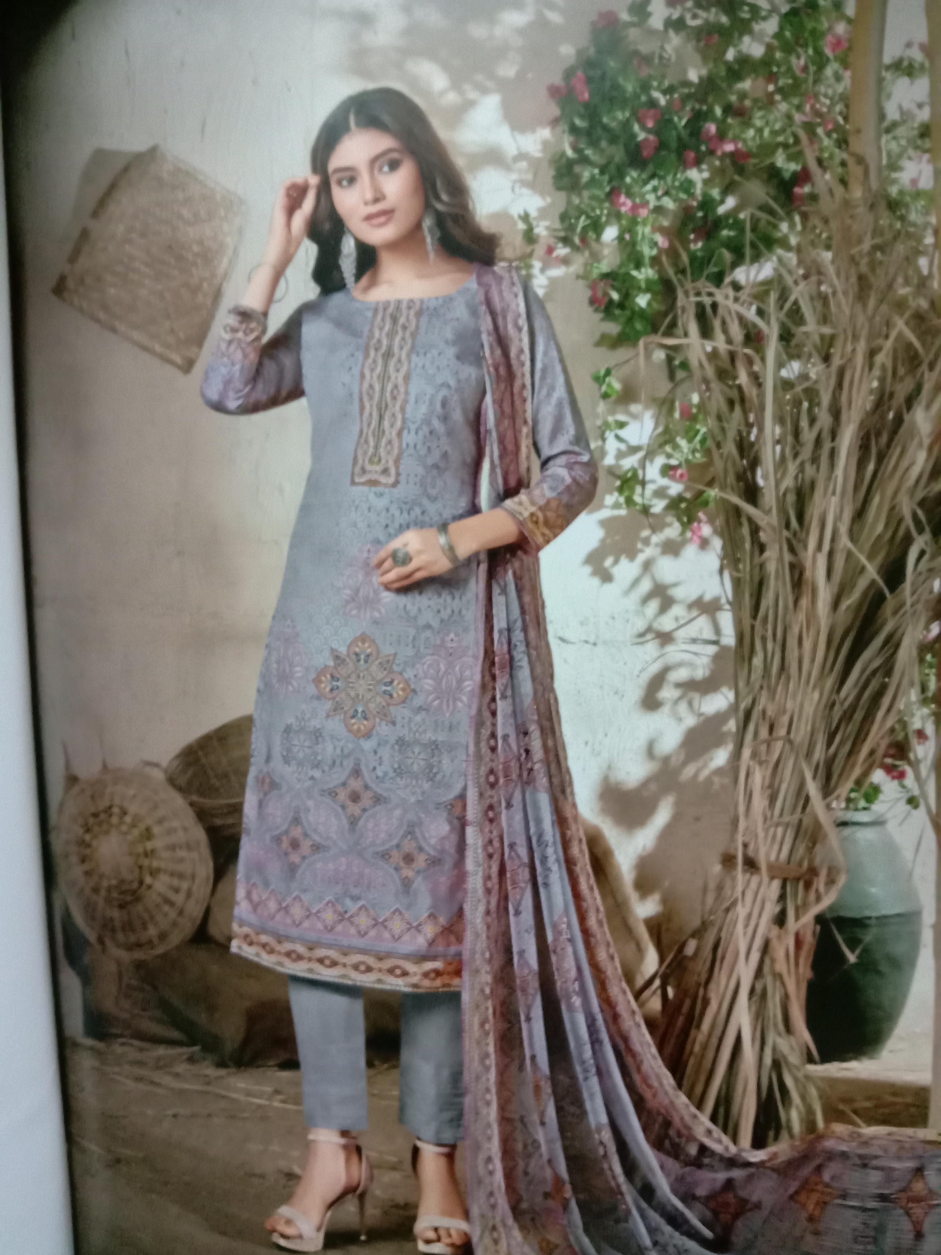 suite dupatta shalwar in cotton - 18030625 - Zoom Image - 0