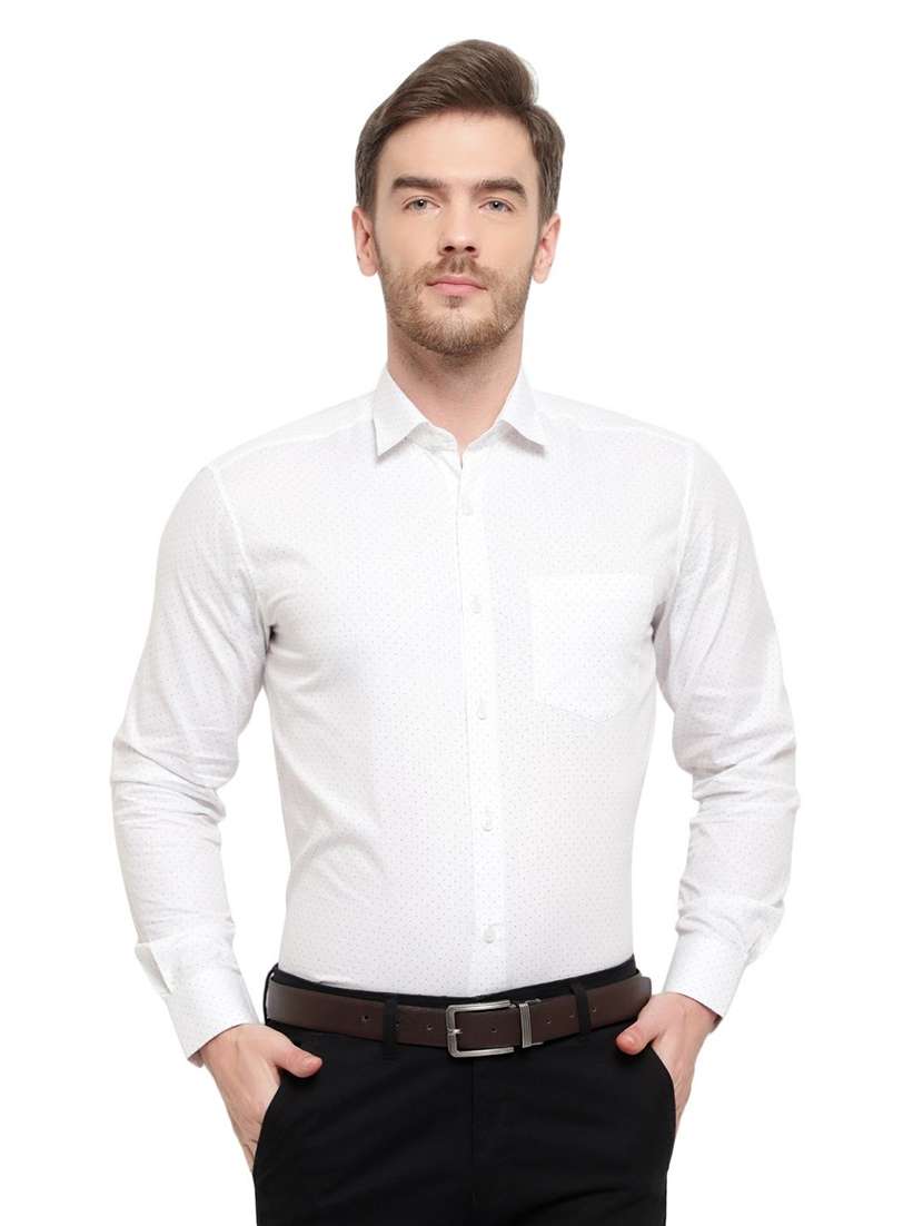 mens micro print formal shirt - 18030692 - Zoom Image - 0