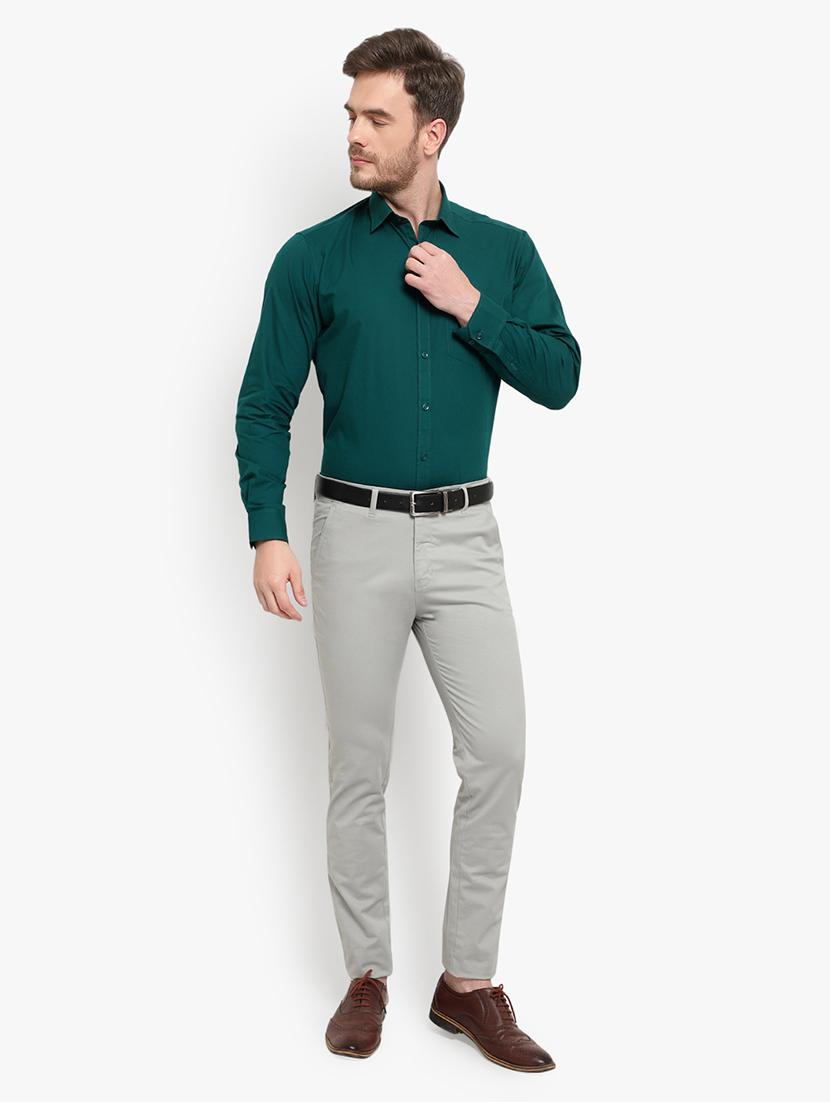 mens solids formal shirt - 18030711 - Standard Image - 3