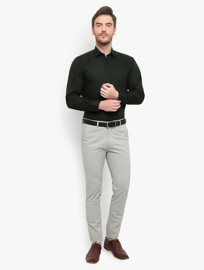 mens solids formal shirt - 18030712 - Standard Image - 3