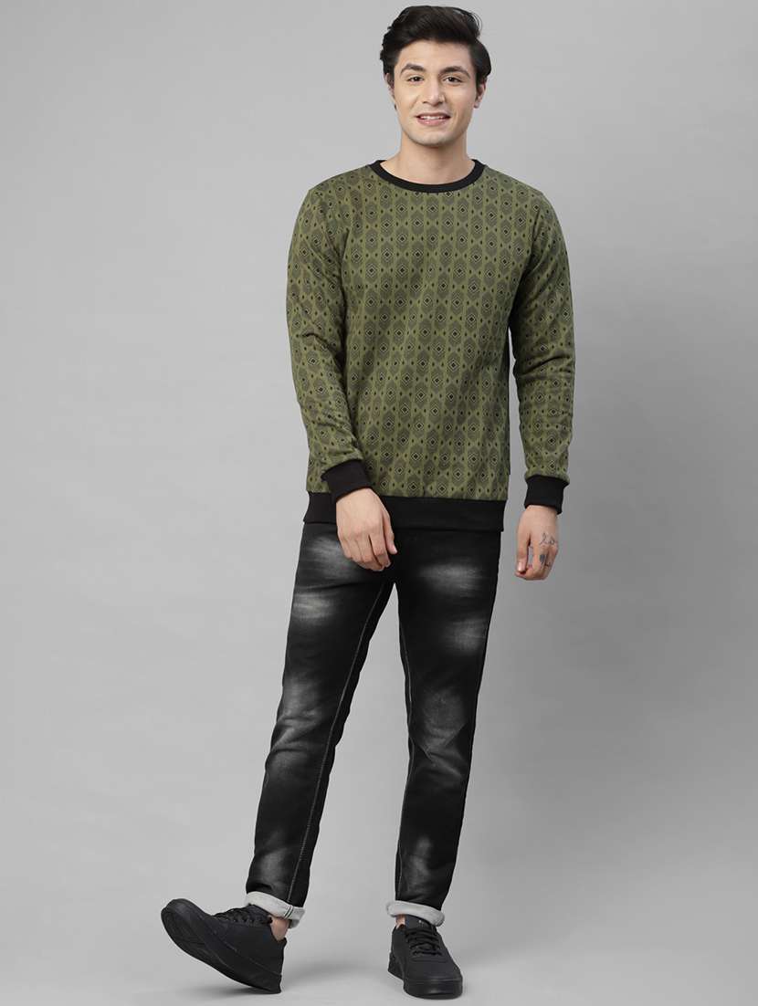 mens all over print sweatshirt - 18030792 - Standard Image - 3