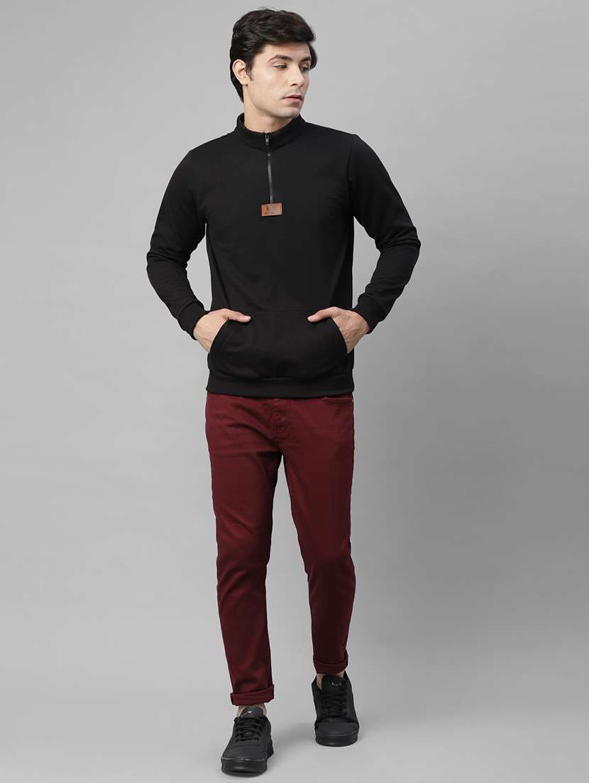 men solid long sleeve regular fit sweatshirt - 18030795 -  Standard Image - 3