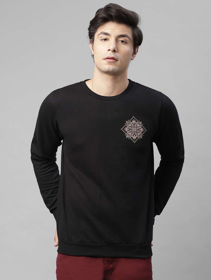 men long sleeves front & back printed sweatshirt  - 18030799 -  Zoom Image - 0