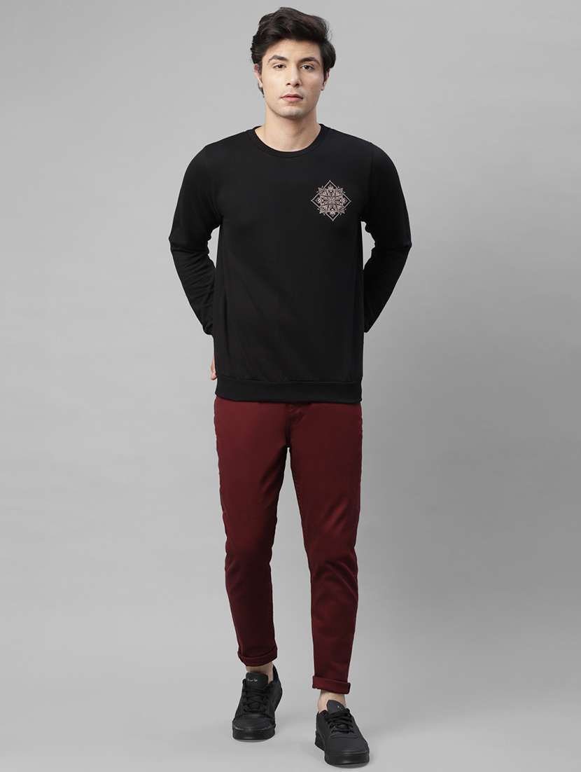 men long sleeves front & back printed sweatshirt - 18030799 - Standard Image - 3