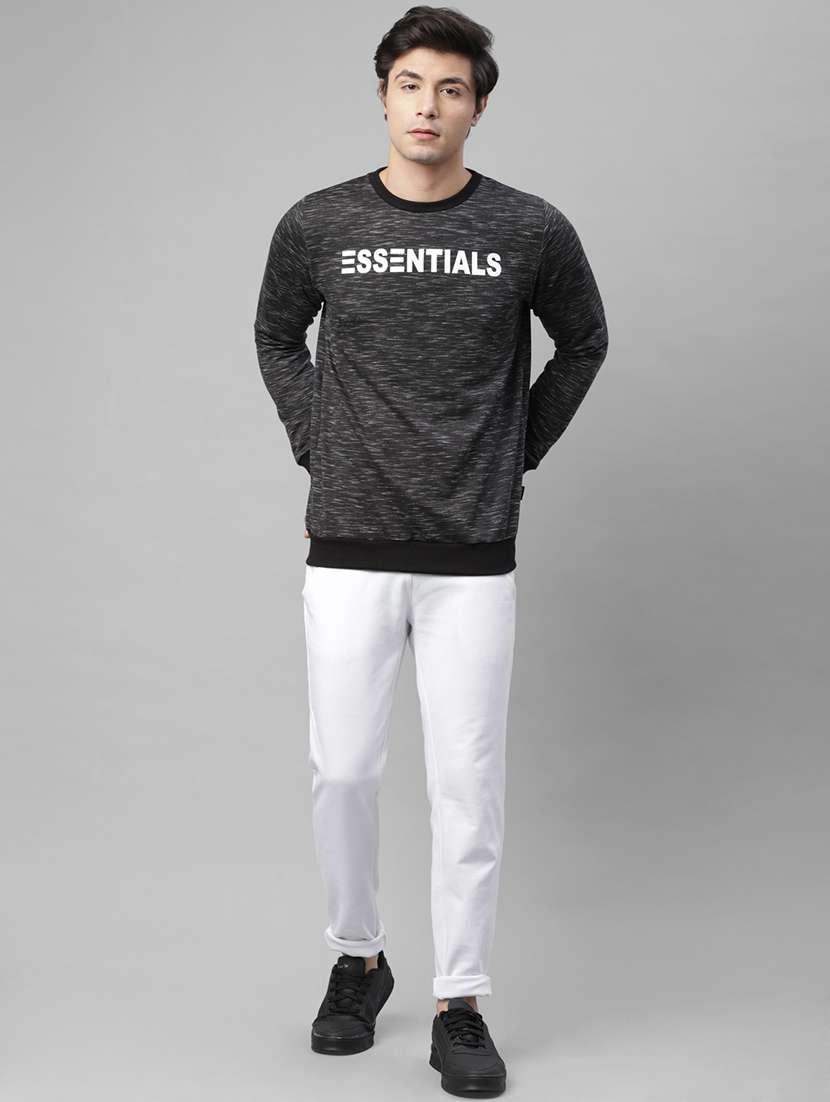 mens chest print sweatshirt - 18030800 -  Standard Image - 3