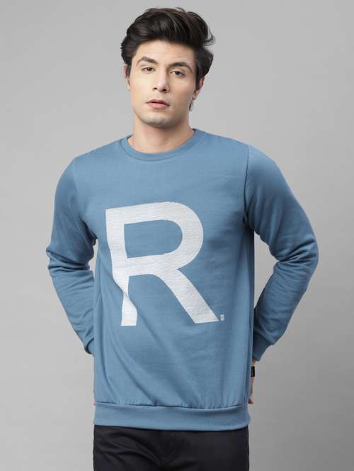 mens front print sweatshirt - 18030801 - Standard Image - 0