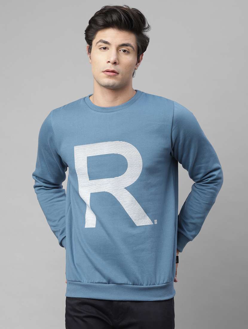 mens front print sweatshirt