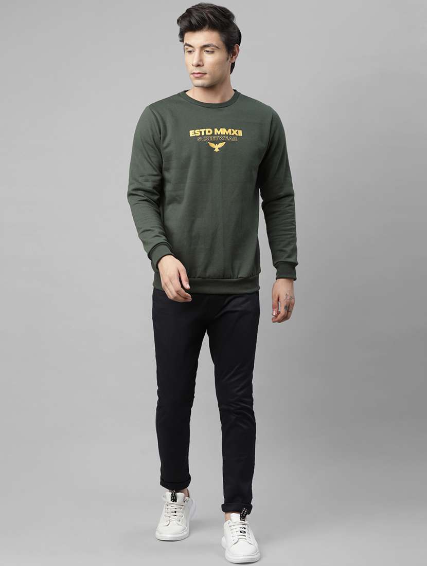 mens chest print sweatshirt - 18030802 -  Standard Image - 3
