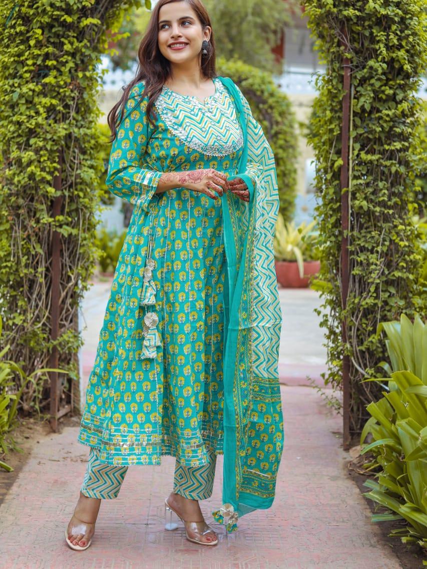 krta dupatta pant  - 18031086 -  Zoom Image - 0