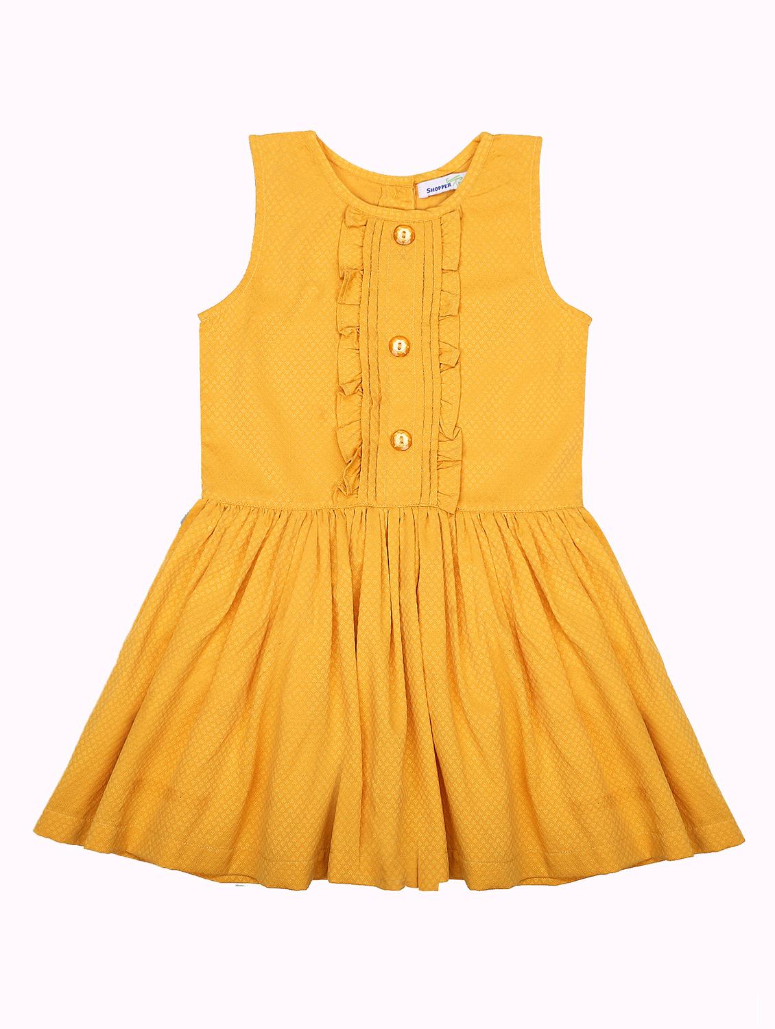 girls round neck sleeveless frock - 18031587 -  Zoom Image - 0