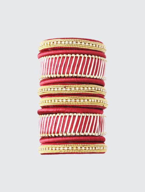 handmade silk thread red set of 10 - 18031714 -  Standard Image - 0