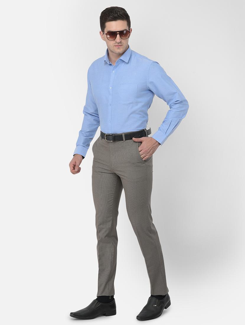 light blue solid formal shirt - 18032018 - Standard Image - 3