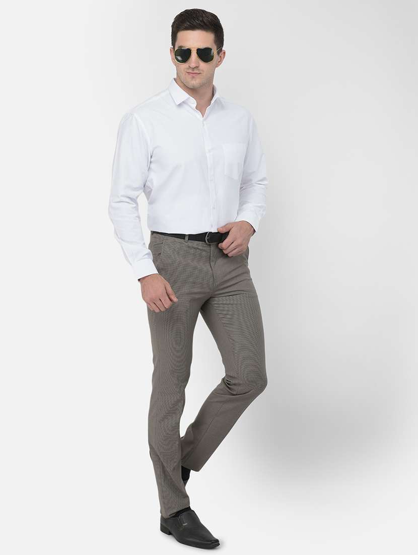 white solid formal shirt - 18032019 -  Standard Image - 3