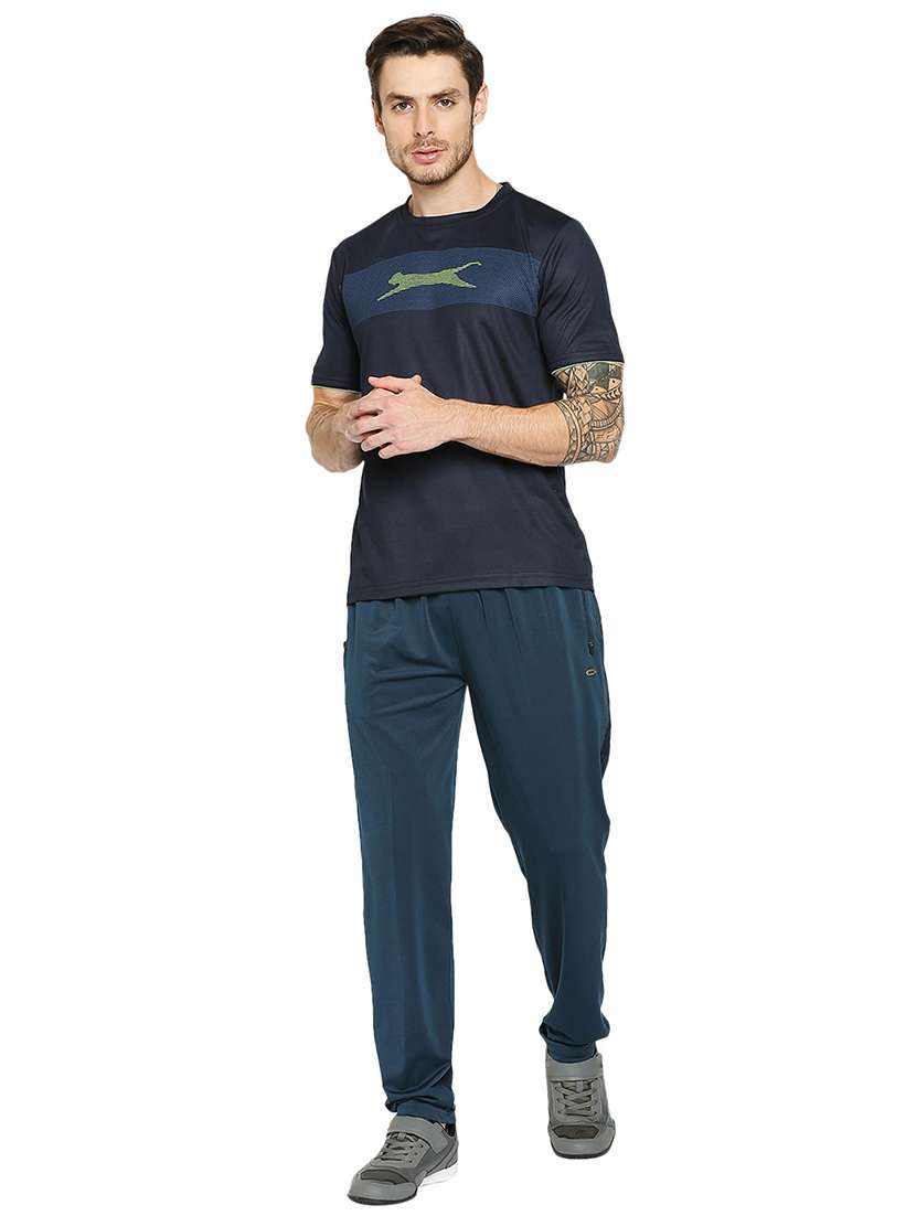 navy blue printed t-shirt - 18032510 - Standard Image - 3