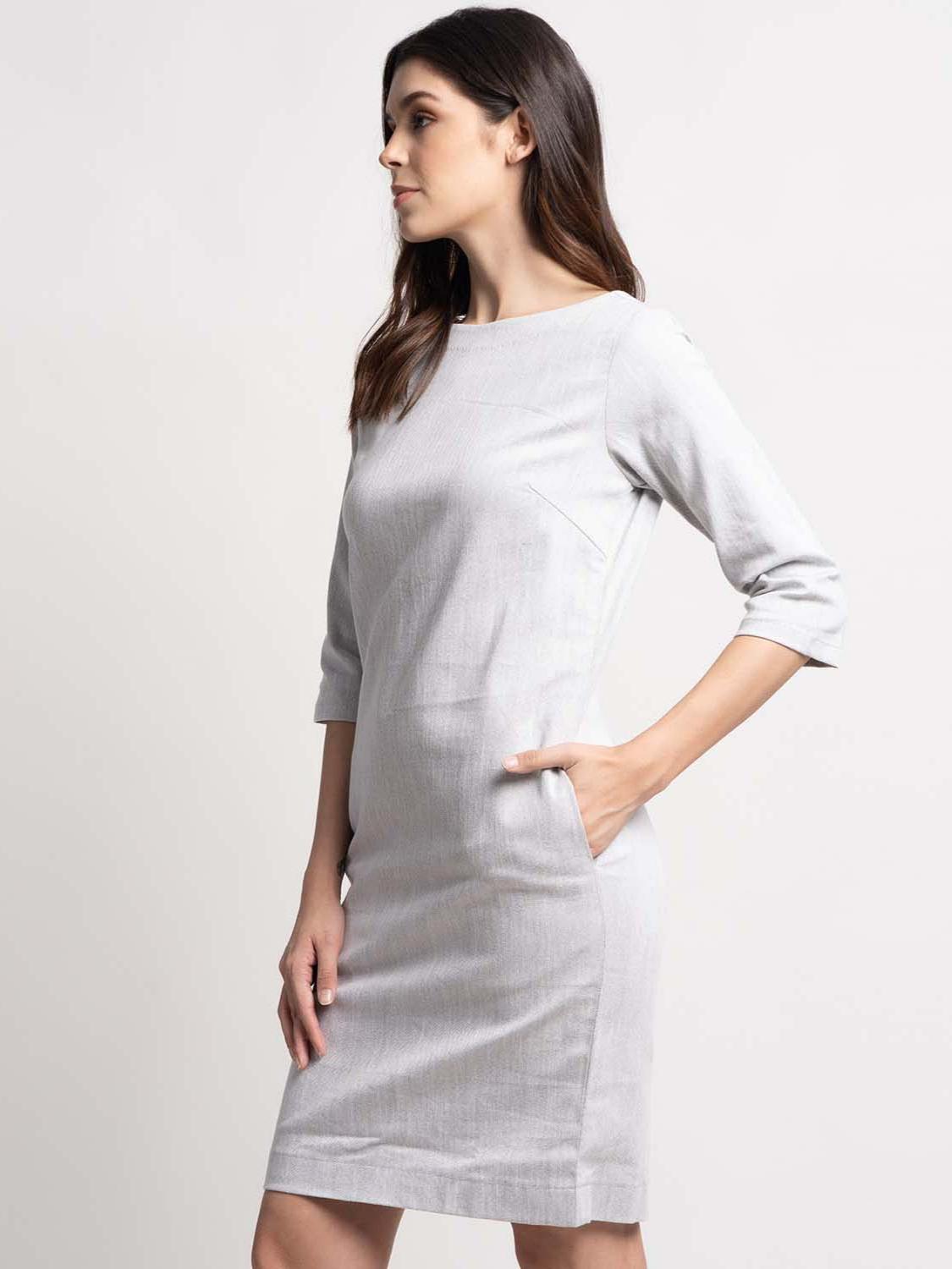 women's self design dress - 18033328 - Standard Image - 3