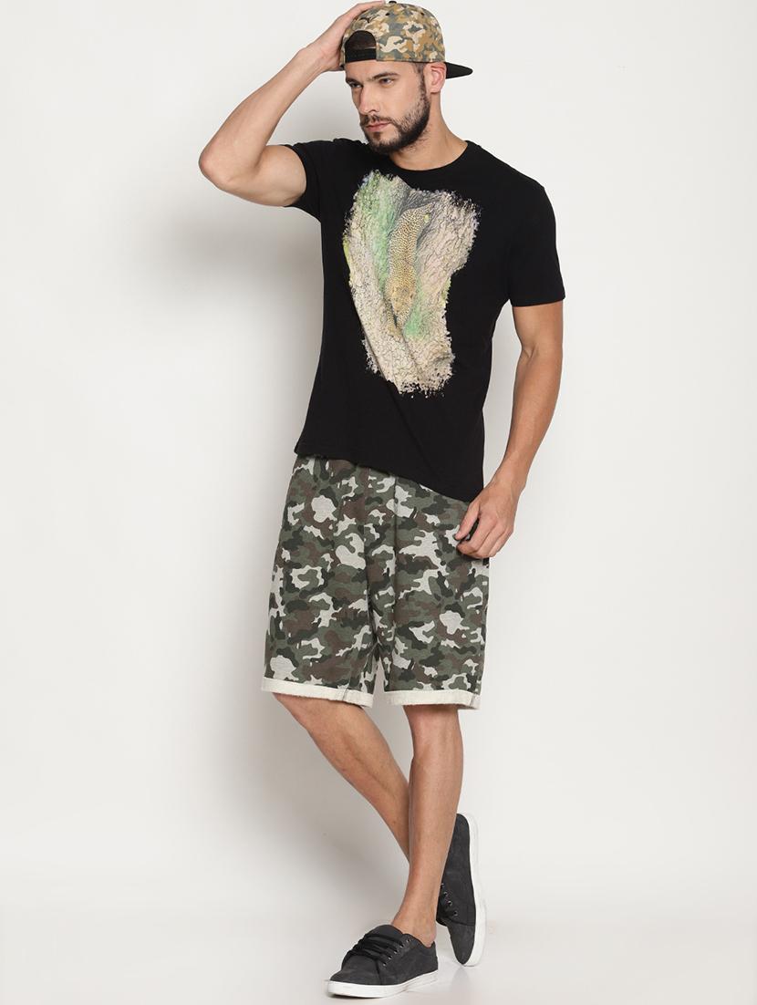 green camouflage short - 18038124 - Standard Image - 3