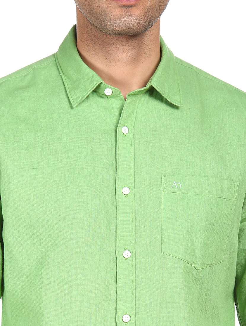 mens solid casual shirt - 18038441 -  Standard Image - 5